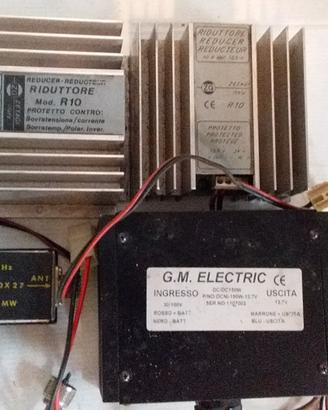 Riduttore tensione 24V-12V + miscelatore d'antenna