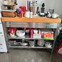 Mobile Ikea acciaio e legno
