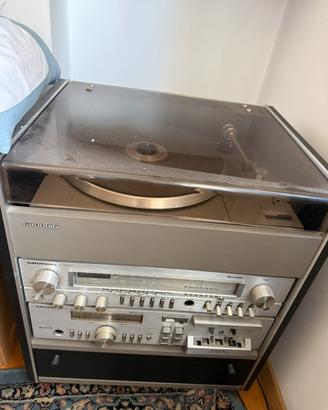Giradischi Grundig impianto hi fi anni 80 completo