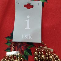 collana perle color oro multifili