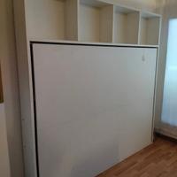 Letto matrimoniale salva-spazio trasformabile 