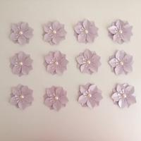 Fiori di carta 3D perlati – Set da 12 pezzi