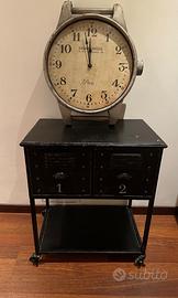 Lotto Dialma Brown tavolino + orologio