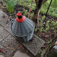 damigiana in vetro da 55 litri con protezione 