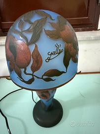 Lampada Liberty "Gallé Jallé TIP" Vetro Cameo Frut