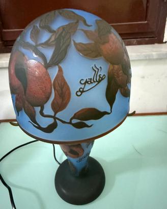 Lampada Liberty "Gallé Jallé TIP" Vetro Cameo Frut