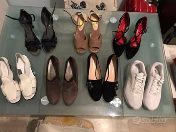 STOCK SCARPE DONNA MARCHE ORIGINALE Abbigliamento e Accessori In