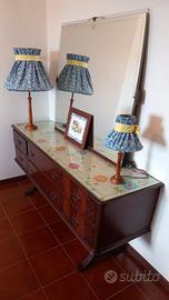 Camera letto legno anni 20 comodini letto specchio