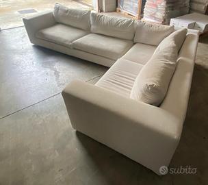 Divano angolare panna