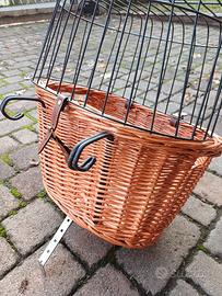 cestino porta cuccioli per bicicletta 
