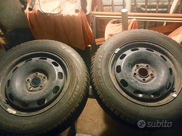 4 Cerchi Ferro 15" Originali VW . Vag