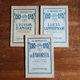 Tre libretti d'opera di Gaetano Donizetti