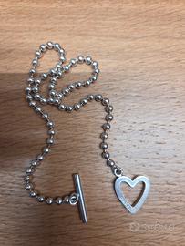 Collana argento Gucci cuore