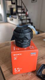 Sony e 11mm f 1.8