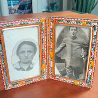 Micromosaico porta foto vintage '40 WW1 WW2