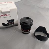 Obiettivo Samyang 12mm f2.0 per Fujifilm X