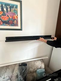 Mensola legno ikea nera