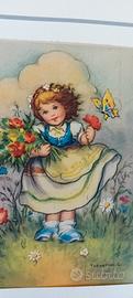 6 stampe originali antiche  di bambini  1900