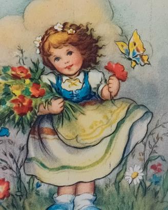 6 stampe originali antiche  di bambini  1900