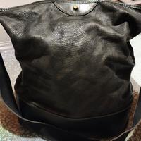 Secchiello Montorfano vera pelle nero 