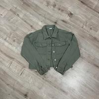 giacca di jeans verde