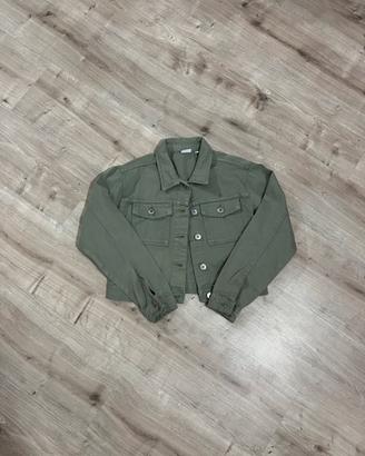 giacca di jeans verde