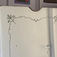 Specchio antico con decori