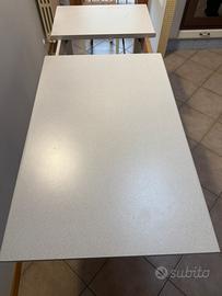 Tavolo allungabile laminato bianco