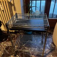 Carrello in metallo a griglia