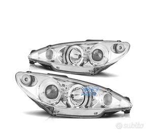 FARI PEUGEOT 206 98-08 ANGEL EYES FONDO CROMATO