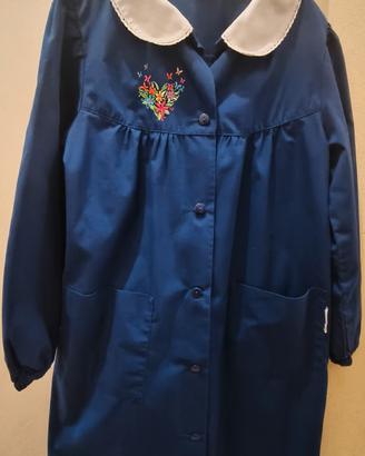 Grembiule bambina 9 anni blu Siggi 