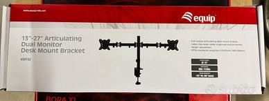 Staffa per doppio monitor equipe