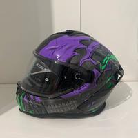 Casco moto CGM 363R shot villain Nero Viola Verde