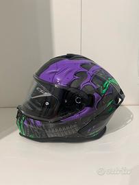 Casco moto CGM 363R shot villain Nero Viola Verde