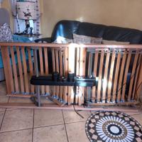 Rete elettrica con telecomando con doghe in legno