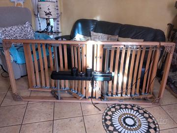 Rete elettrica con telecomando con doghe in legno