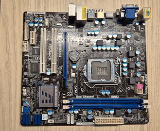 Scheda madre ASRock H61M + Pentium G850 + RAM DDR3