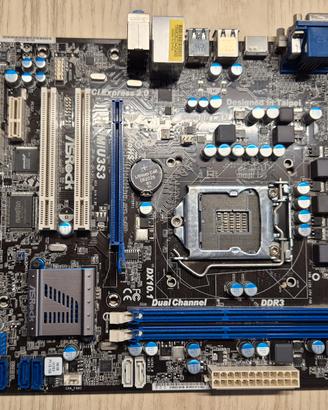 Scheda madre ASRock H61M + Pentium G850 + RAM DDR3