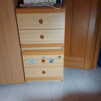 N. 2 comodini componibili 50cm xcm46 xcm.36