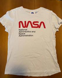 T-shirt NASA logo rosso