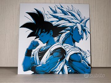 Immagine 3D Goku e Goku SSJ3