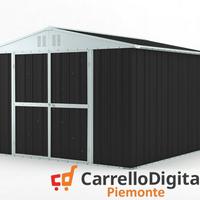 Box struttura lamiera Acciaio 327x307cm nero