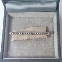 Antica Spilla Art Deco Argento 835 con Marcasiti