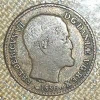 Danimarca, Federico VII,4 scellini 1856