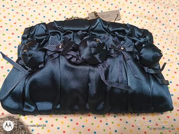 ANTONELLO SERIO BLU Scuro BORSA