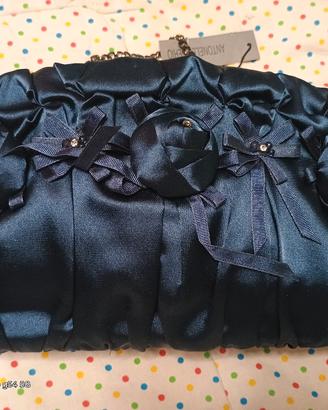 ANTONELLO SERIO BLU Scuro BORSA