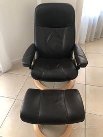 Poltrona Stressless Consul in pelle marrone