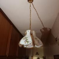 Coppia di lampadari in vetro
