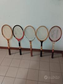 racchette da tennis legno vintage 