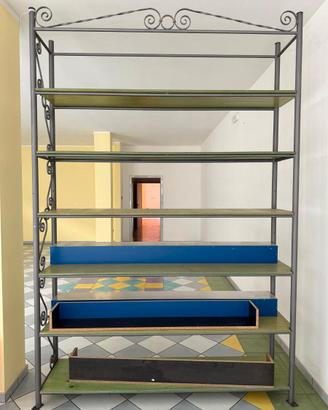 scaffali in ferro battuto/ 6 ripiani -